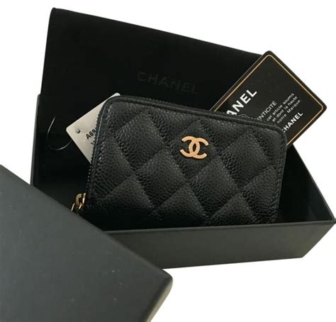 chanel classic zip coin purse|chanel flap card holder.